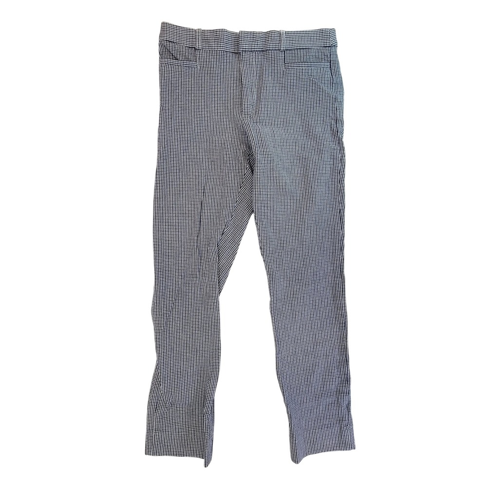 Banana Republic High‎ Rise Sloan Pants Gingham Check Black White Size 4